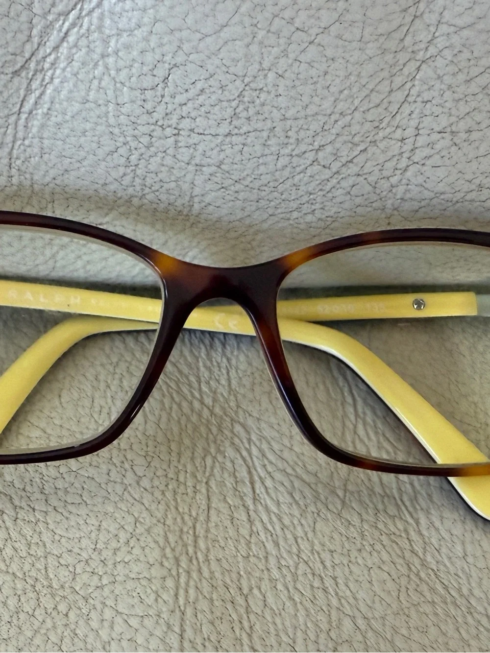 Ralph Lauren Women's Tortoiseshell Frame with Yellow Temples
